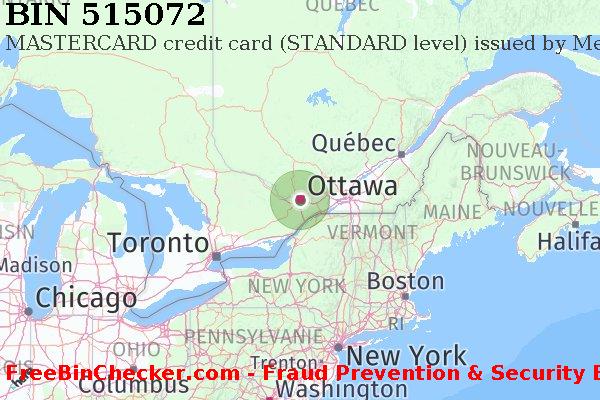 515072 MASTERCARD credit Canada CA BIN Liste 