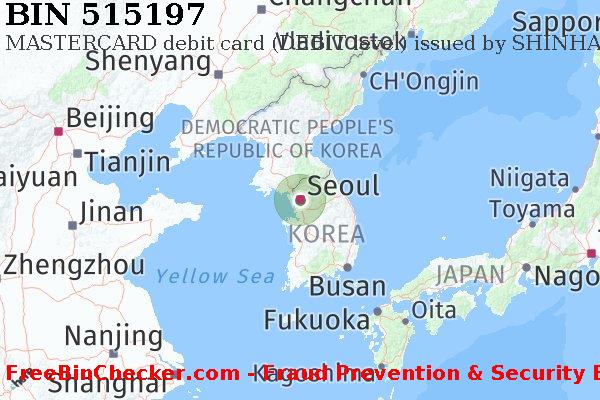 515197 MASTERCARD debit South Korea KR BIN List