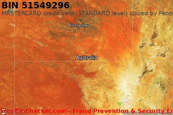 51549296 MASTERCARD credit Australia AU قائمة BIN