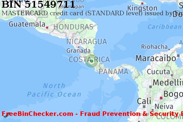 51549711 MASTERCARD credit Costa Rica CR BIN List