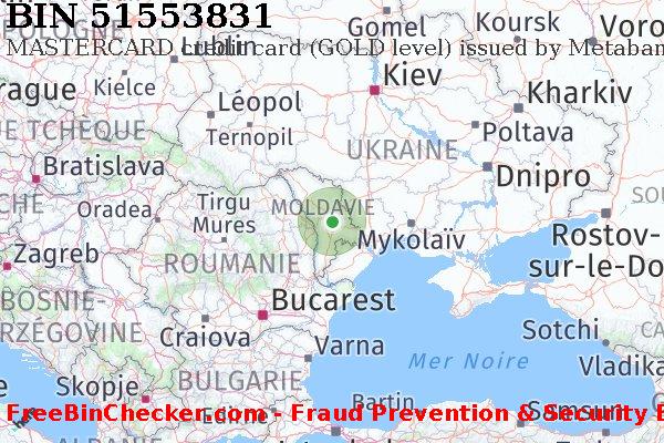 51553831 MASTERCARD credit Moldova MD BIN Liste 