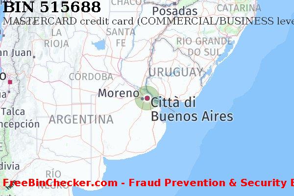 515688 MASTERCARD credit Argentina AR Lista BIN