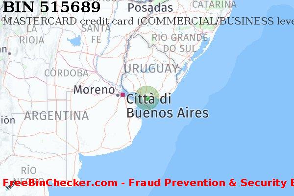 515689 MASTERCARD credit Uruguay UY Lista BIN