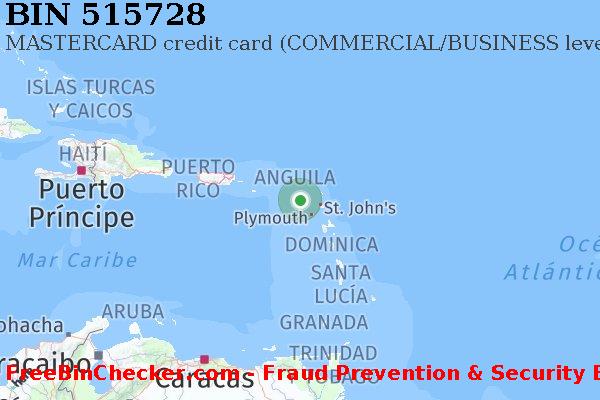 515728 MASTERCARD credit Saint Kitts and Nevis KN Lista de BIN