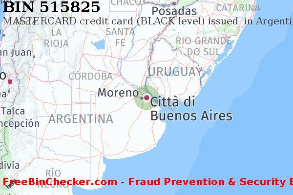 515825 MASTERCARD credit Argentina AR Lista BIN