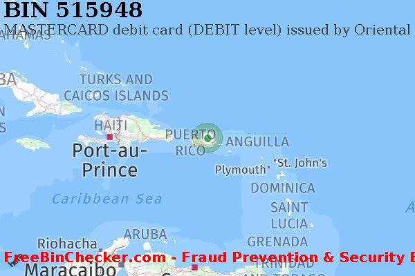 515948 MASTERCARD debit Puerto Rico PR BIN Lijst