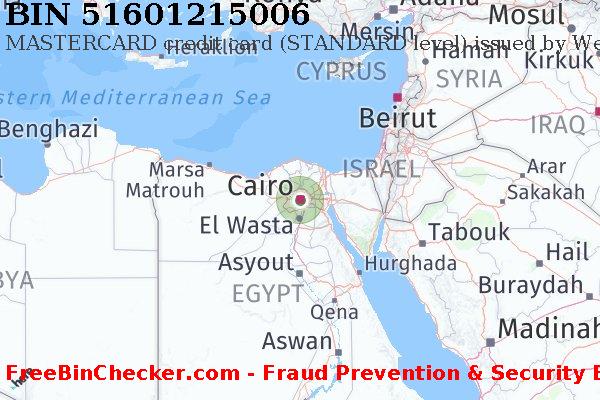 51601215006 MASTERCARD credit Egypt EG BIN List