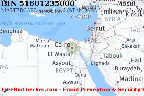 51601235000 MASTERCARD credit Egypt EG BIN List