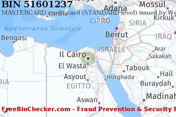 51601237 MASTERCARD credit Egypt EG Lista BIN