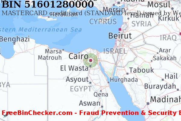 51601280000 MASTERCARD credit Egypt EG BIN List