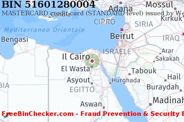 51601280004 MASTERCARD credit Egypt EG Lista BIN