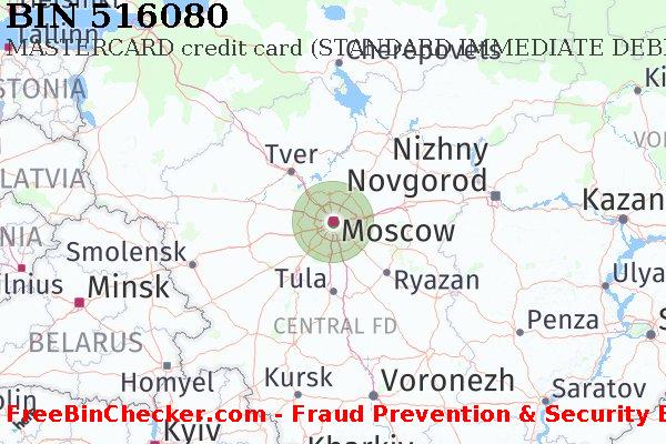 516080 MASTERCARD credit Russian Federation RU BIN List
