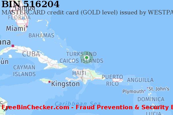 516204 MASTERCARD credit Turks and Caicos Islands TC BIN List
