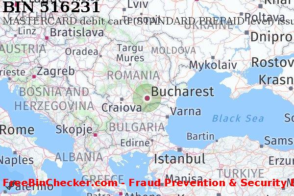 516231 MASTERCARD debit Romania RO BIN Danh sách