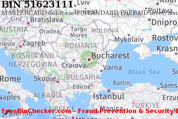 51623111 MASTERCARD debit Romania RO BIN Lijst