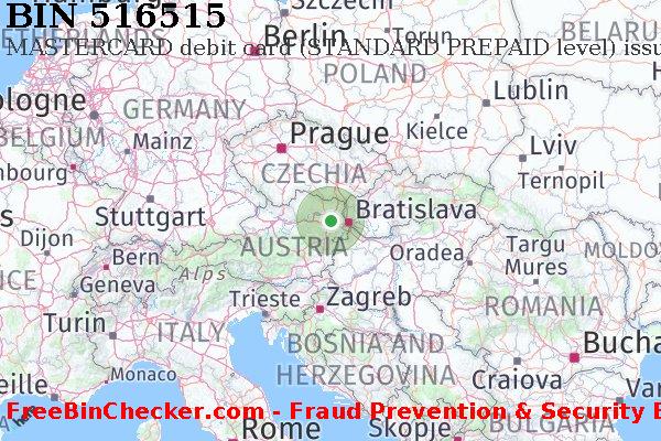 516515 MASTERCARD debit Austria AT BIN List