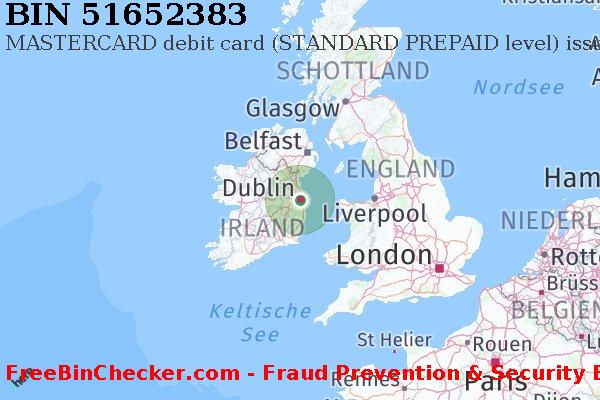 51652383 MASTERCARD debit Ireland IE BIN-Liste