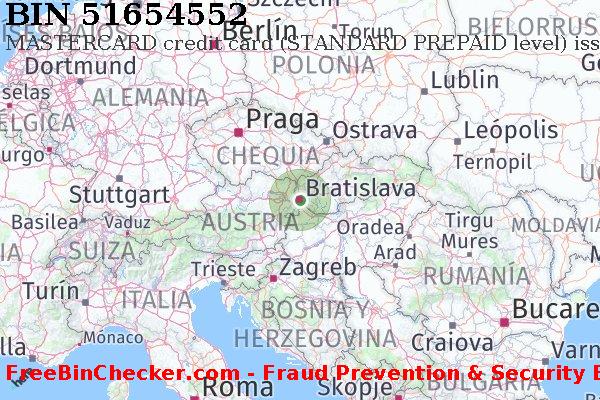 51654552 MASTERCARD credit Slovakia (Slovak Republic) SK Lista de BIN