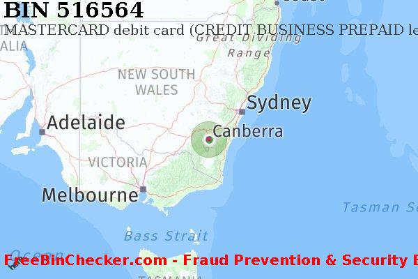 516564 MASTERCARD debit Australia AU BIN List