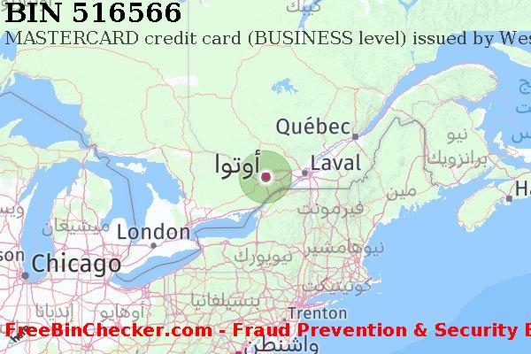 516566 MASTERCARD credit Canada CA قائمة BIN