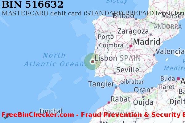 516632 MASTERCARD debit Portugal PT BIN List