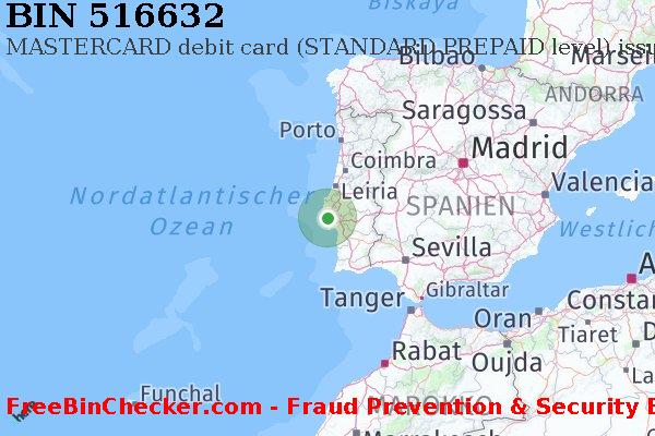 516632 MASTERCARD debit Portugal PT BIN-Liste