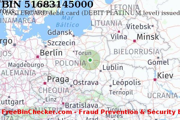 51683145000 MASTERCARD debit Poland PL Lista de BIN