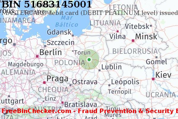 51683145001 MASTERCARD debit Poland PL Lista de BIN