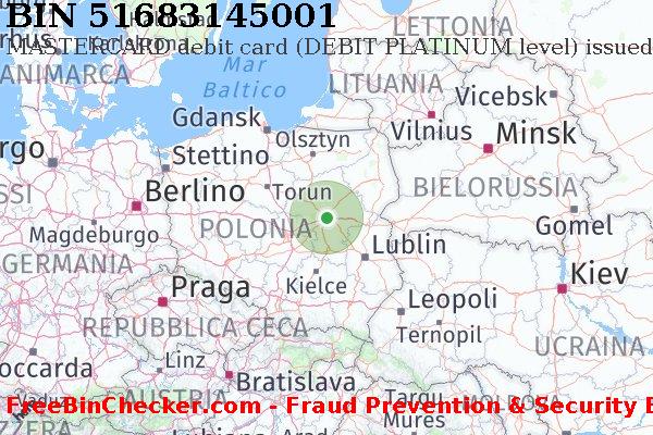 51683145001 MASTERCARD debit Poland PL Lista BIN