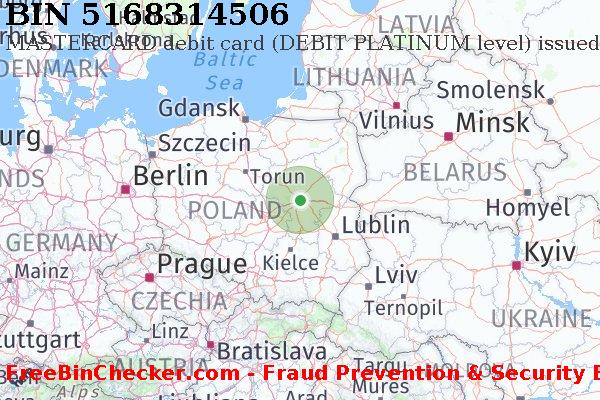 5168314506 MASTERCARD debit Poland PL BIN List