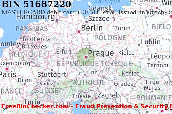 51687220 MASTERCARD debit Czech Republic CZ BIN Liste 