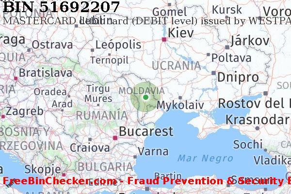 51692207 MASTERCARD debit Moldova MD Lista de BIN