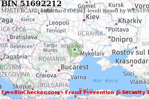 51692212 MASTERCARD debit Moldova MD Lista BIN
