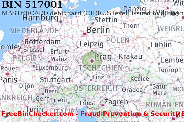 517001 MASTERCARD debit Czech Republic CZ BIN-Liste