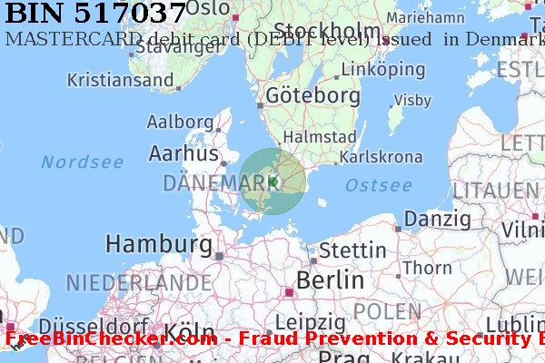 517037 MASTERCARD debit Denmark DK BIN-Liste
