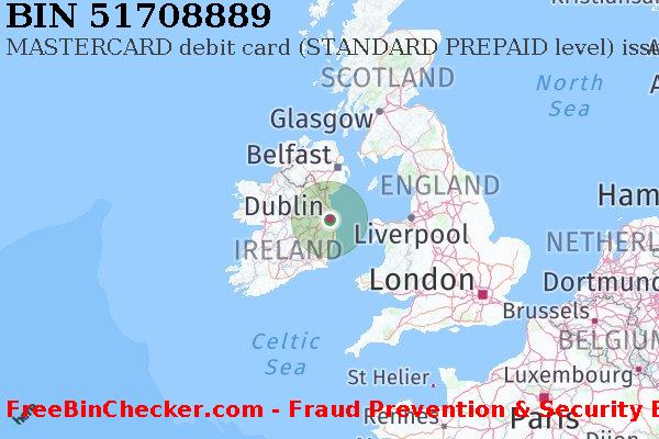 51708889 MASTERCARD debit Ireland IE BIN List