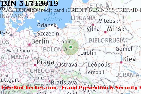 51713019 MASTERCARD credit Poland PL Lista de BIN