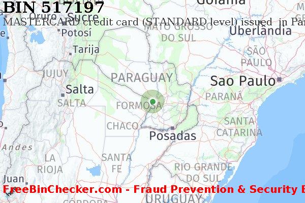 517197 MASTERCARD credit Paraguay PY बिन सूची