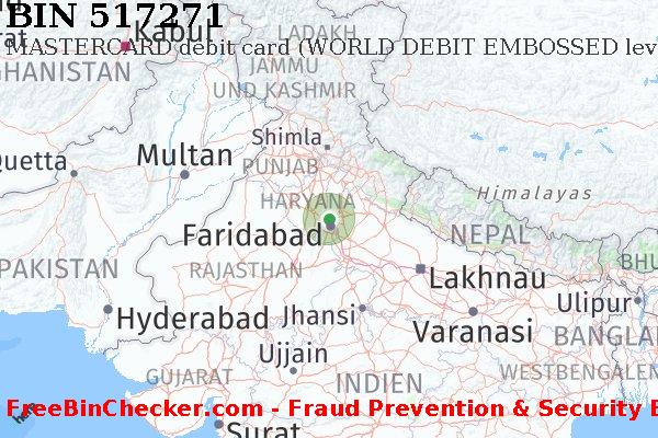 517271 MASTERCARD debit India IN BIN-Liste