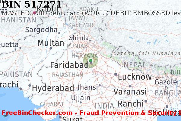 517271 MASTERCARD debit India IN Lista BIN