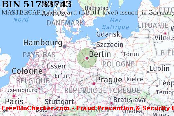 51733743 MASTERCARD debit Germany DE BIN Liste 