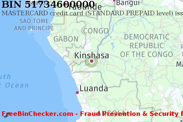 51734600000 MASTERCARD credit Democratic Republic of the Congo CD BIN List