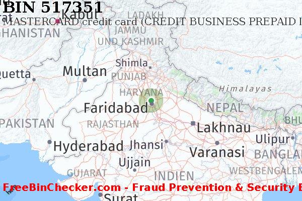 517351 MASTERCARD credit India IN BIN-Liste