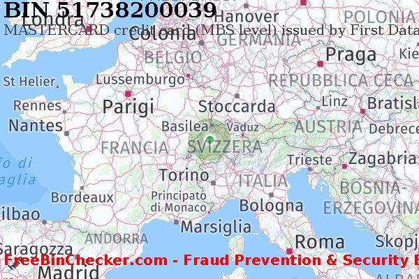 51738200039 MASTERCARD credit Switzerland CH Lista BIN