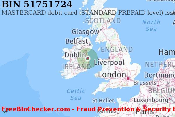 51751724 MASTERCARD debit Ireland IE BIN List