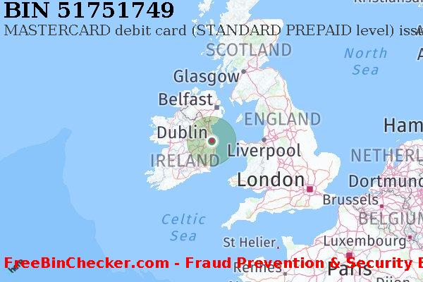 51751749 MASTERCARD debit Ireland IE BIN Lijst