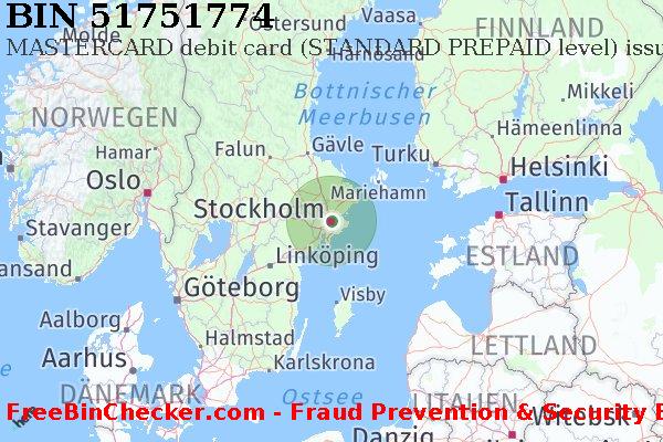 51751774 MASTERCARD debit Sweden SE BIN-Liste