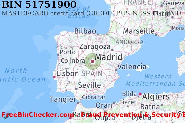51751900 MASTERCARD credit Spain ES BIN List
