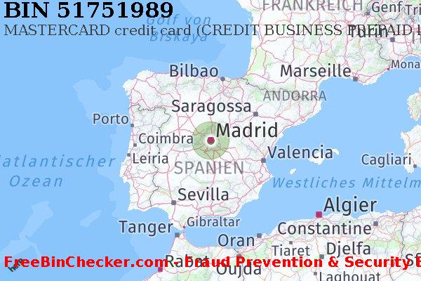 51751989 MASTERCARD credit Spain ES BIN-Liste