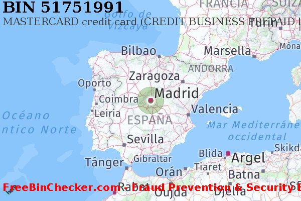 51751991 MASTERCARD credit Spain ES Lista de BIN